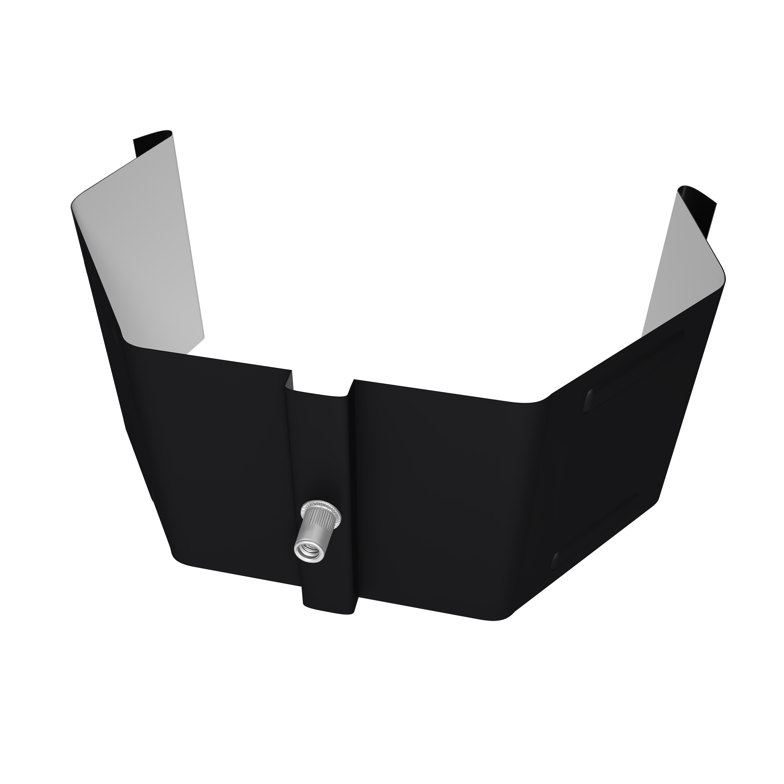 Крепление трубы для гофры на кирпич Vortex Lite Matt 9005 черный