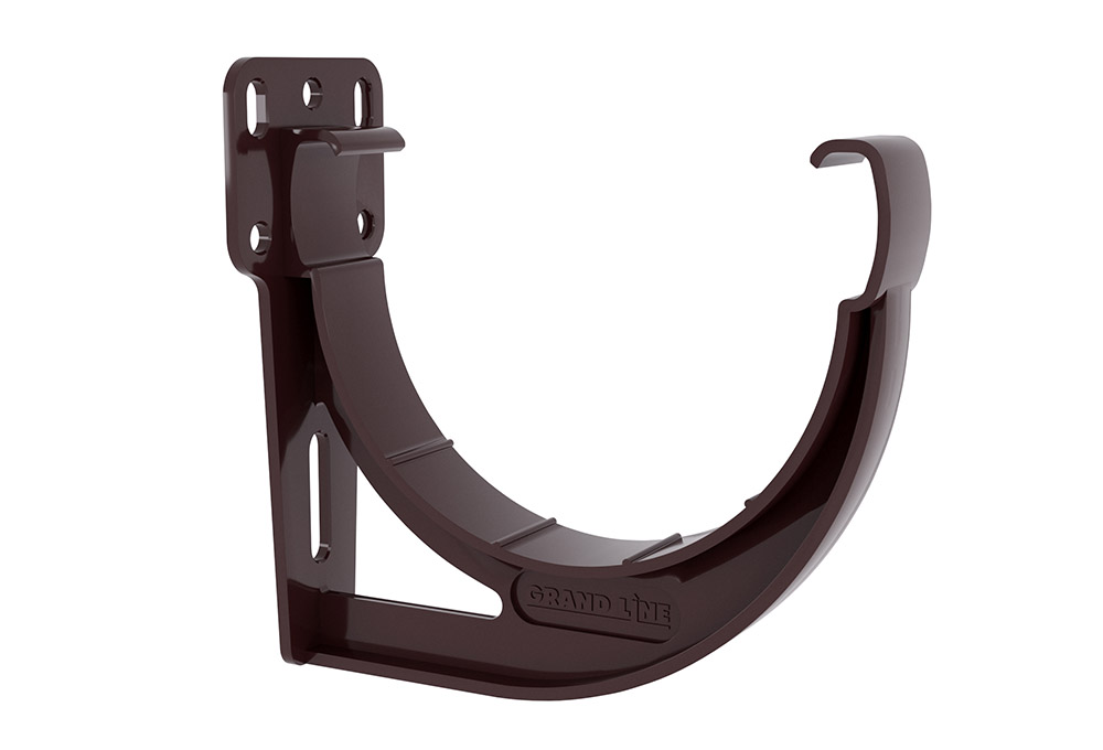 Кронштейн желоба slider Дизайн 135 ПВХ GL шоколадный (RAL 8017)