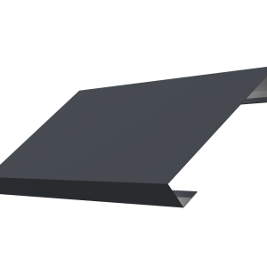 Ламель лицевая 125 забора жалюзи Texas 0,45 Drap-double TX RAL 7024 мокрый асфальт