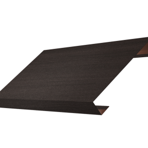 Ламель лицевая 125 забора жалюзи Texas 0,45 Print Elite с пленкой Coffee Wood TwinColor