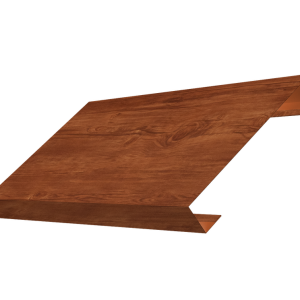 Ламель лицевая 125 забора жалюзи Texas 0,45 Print Elite с пленкой Rowan TwinColor