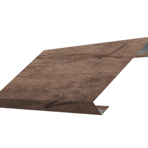 Ламель лицевая 125 забора жалюзи Texas 0,45 Print Premium с пленкой Almond Wood Fresh