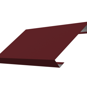Ламель лицевая 125 забора жалюзи Texas 0,5 Satin с пленкой RAL 3005 красное вино