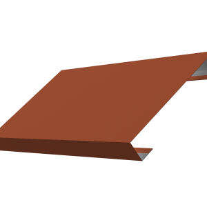 Ламель лицевая 125 забора жалюзи Texas 0,5 Satin с пленкой RAL 8004 терракота