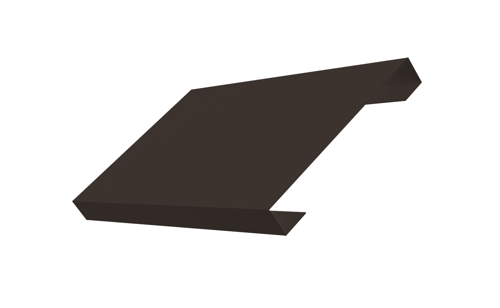 Ламель лицевая 150 забора жалюзи Texas 0,45 PE-Double с пленкой RR 32 темно-коричневый