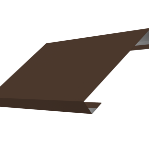 Ламель лицевая 150 забора жалюзи Texas 0,5 Rooftop Бархат с пленкой RAL 8017 шоколад