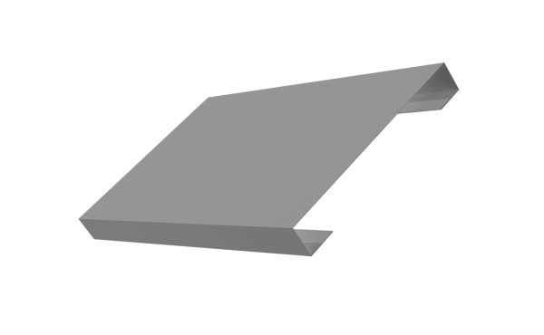 Ламель лицевая 150 забора жалюзи Texas 0,5 Satin с пленкой RAL 9006 бело-алюминиевый