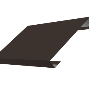 Ламель лицевая 150 забора жалюзи Texas 0,5 Satin с пленкой RR 32 темно-коричневый