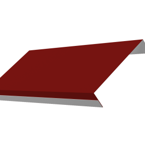 Ламель обратная 125 забора жалюзи Texas 0,45 PE с пленкой RAL 3011 коричнево-красный