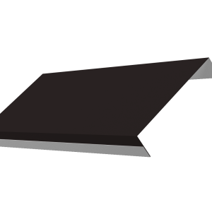 Ламель обратная 125 забора жалюзи Texas 0,5 Satin Matt с пленкой RAL 9005 черный