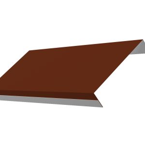 Ламель обратная 125 забора жалюзи Texas 0,5 Satin с пленкой RAL 3009 оксидно-красный