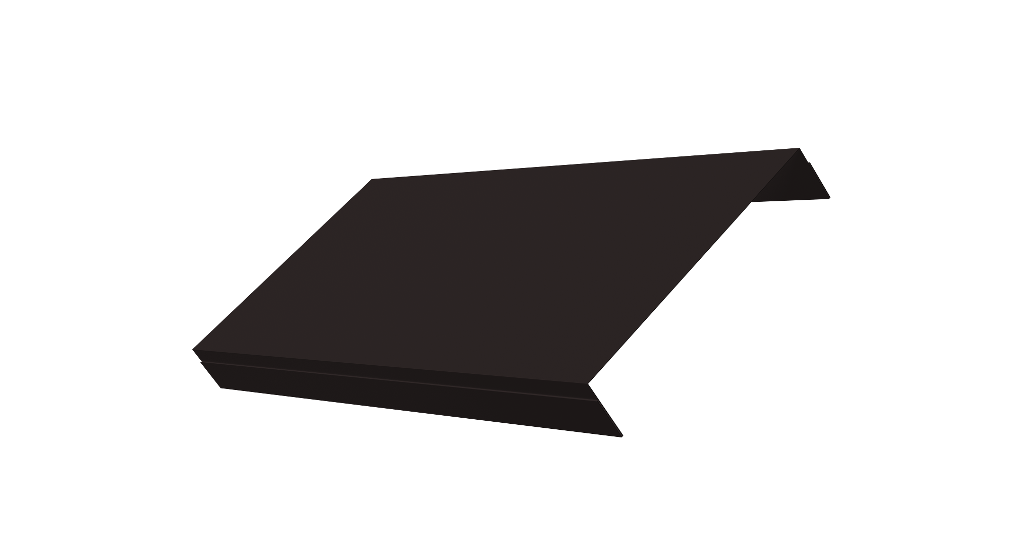 Ламель обратная 150 забора жалюзи Texas 0,45 PE-Double с пленкой RAL 9005 черный