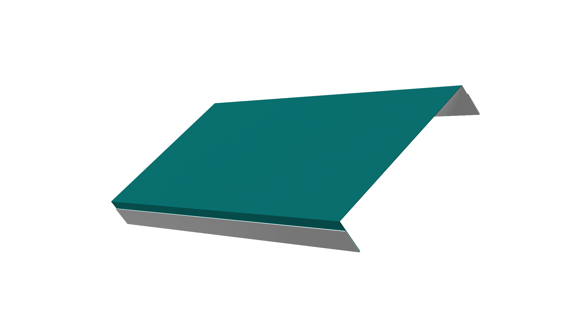 Ламель обратная 150 забора жалюзи Texas 0,45 PE с пленкой RAL 5021 водная синь