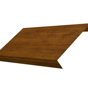 Ламель обратная 150 забора жалюзи Texas 0,45 Print-Double Elite с пленкой Golden Wood