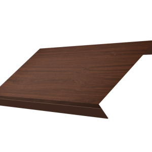 Ламель обратная 150 забора жалюзи Texas 0,45 Print Elite с пленкой Choco Wood TwinColor