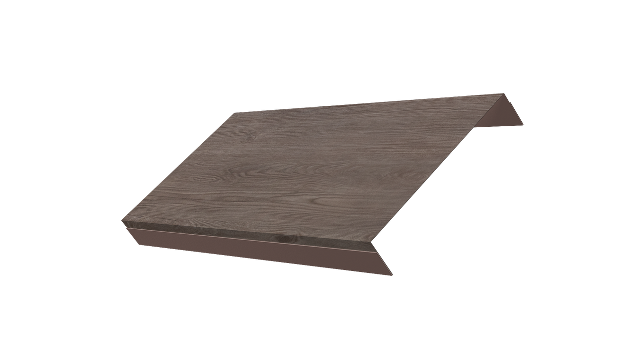 Ламель обратная 150 забора жалюзи Texas 0,45 Print Elite с пленкой White Wood TwinColor