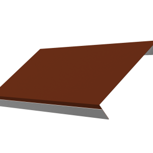 Ламель обратная 150 забора жалюзи Texas 0,5 Satin с пленкой RAL 3009 оксидно-красный