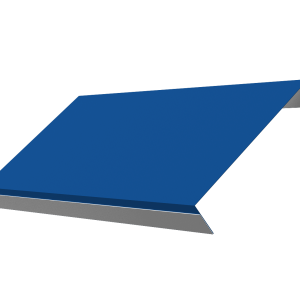 Ламель обратная 150 забора жалюзи Texas 0,5 Satin с пленкой RAL 5005 сигнальный синий