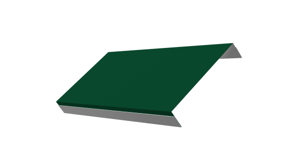 Ламель обратная 150 забора жалюзи Texas 0,5 Satin с пленкой RAL 6005 зеленый мох