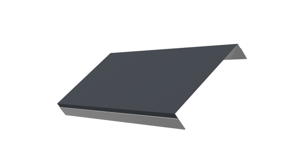 Ламель обратная 150 забора жалюзи Texas 0,5 Satin с пленкой RAL 7024 мокрый асфальт