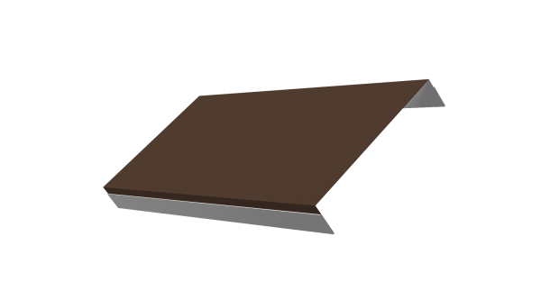 Ламель обратная 150 забора жалюзи Texas 0,5 Satin с пленкой RAL 8017 шоколад