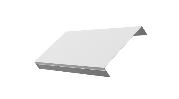 Ламель обратная 150 забора жалюзи Texas 0,5 Satin с пленкой RAL 9003 сигнальный белый