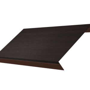 Ламель обратная стартовая/финишная забора жалюзи Texas 50мм для калиток и ворот (с заполнением ламелями 150) 0,45 Print Elite с пленкой Coffee Wood TwinColor