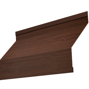 Ламель забора жалюзи Milan new 0,45 Print Elite с пленкой Choco Wood TwinColor