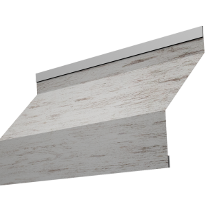 Ламель забора жалюзи Milan new 0,45 Print Elite с пленкой Snow Wood TwinColor