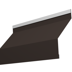 Ламель забора жалюзи Milan new 0,5 PurLite Matt с пленкой RR 32 темно-коричневый