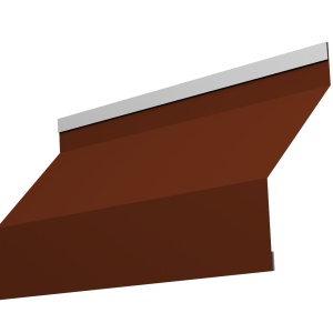 Ламель забора жалюзи Milan new 0,5 Satin с пленкой RAL 3009 оксидно-красный