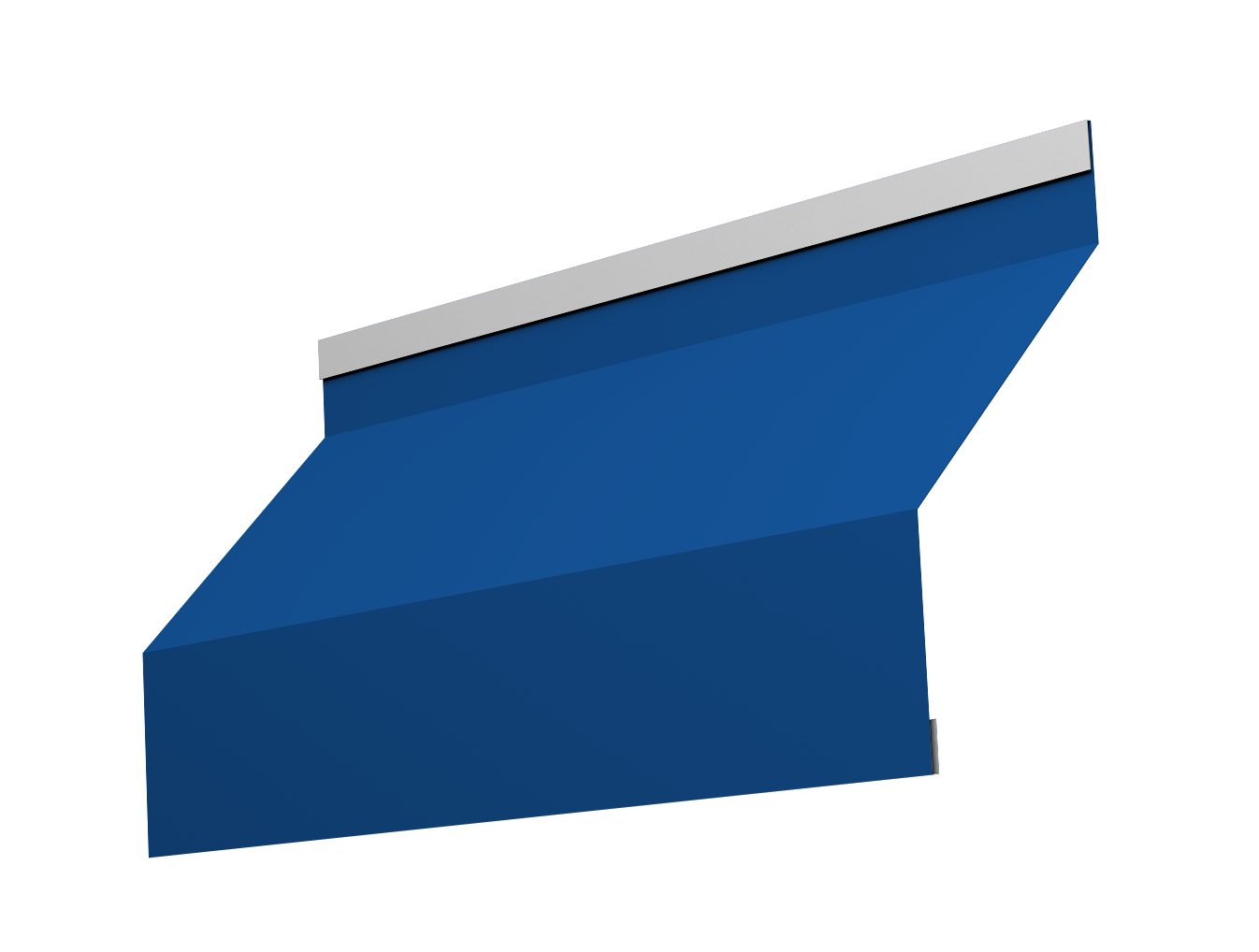 Ламель забора жалюзи Milan new 0,5 Satin с пленкой RAL 5005 сигнальный синий