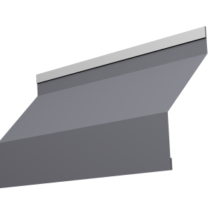 Ламель забора жалюзи Milan new 0,5 Satin с пленкой RAL 7004 сигнальный серый