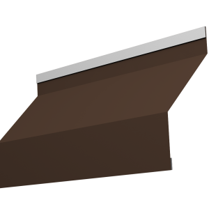 Ламель забора жалюзи Milan new 0,5 Satin с пленкой RAL 8017 шоколад