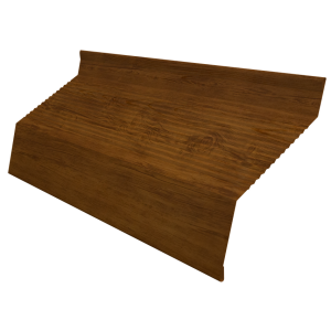 Ламель забора жалюзи Milan new gofr 0,45 Print-Double Elite с пленкой Golden Wood