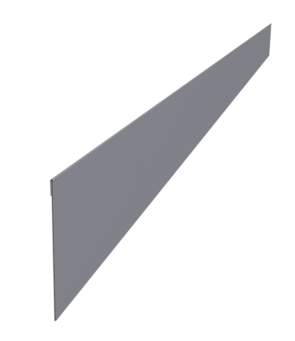 Ламель забора жалюзи Palermo 0,5 Satin с пленкой RAL 7004 сигнальный серый