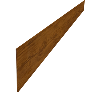 Ламель забора жалюзи Palermo стартовая/финишная для калиток и ворот 0,45 Print-Double Elite с пленкой Golden Wood