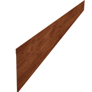 Ламель забора жалюзи Palermo стартовая/финишная для калиток и ворот 0,45 Print Elite с пленкой Rowan TwinColor