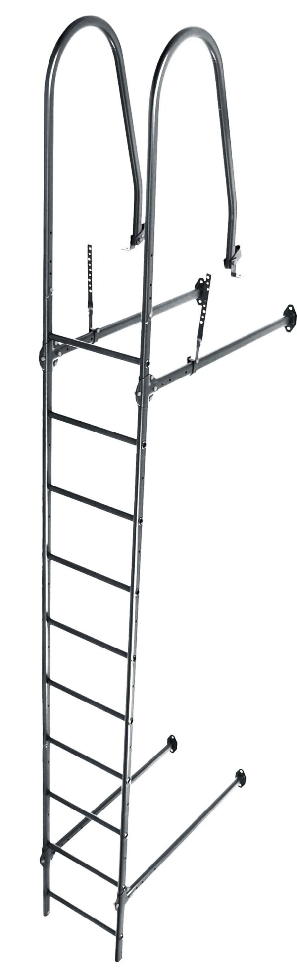 Лестница стеновая Grand Line RAL 7016 2,76м