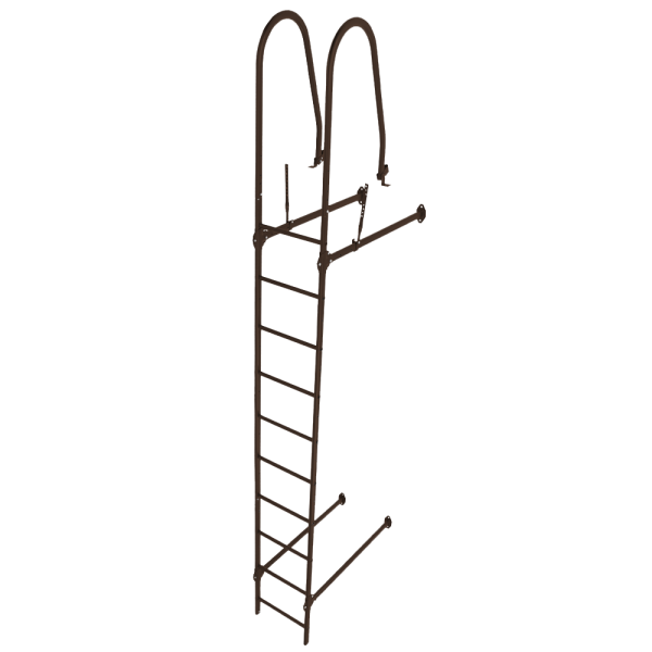 Лестница стеновая Grand Line RAL 8017 2,76м