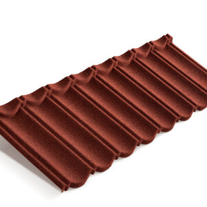 Лист композитной черепицы Metrotile MetroBond красный