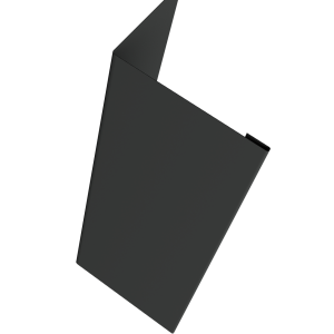 Нащельник (для калиток и ворот) 25х35 жалюзи Milan, Tokyo, Palermo 0,45 PE-Double RAL 7016 антрацитово-серый (L1,68)