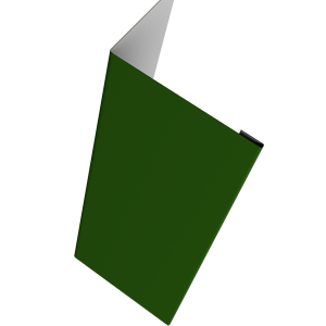 Нащельник (для калиток и ворот) 25х35 жалюзи Milan, Tokyo, Palermo 0,45 PE RAL 6002 лиственно-зеленый (L1,68)