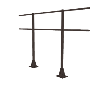 Ограждение кровельное для парапета на плоскую кровлю RR32 (2,0х1,2м)