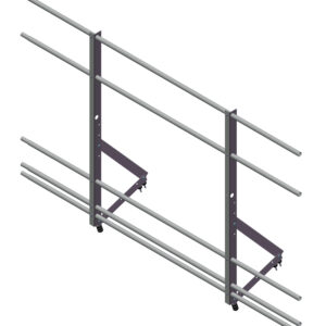 Ограждение кровельное со снегозадерж. Optima 1,2х2м RAL8017