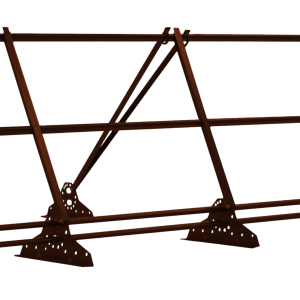 Ограждение 0,9x3 м со снегозадержателем под фальц