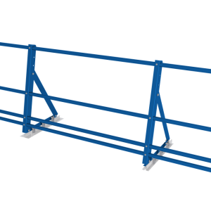 Ограждение кровельное со снегозадержателем на фальц Optima 0,65х2м RAL 5005