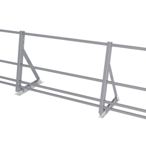 Ограждение кровельное со снегозадержателем на фальц Optima 0,65х2м RAL 7004
