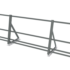Ограждение кровельное со снегозадержателем на фальц Optima 0,65х2м RAL 7005