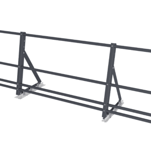 Ограждение кровельное со снегозадержателем на фальц Optima 0,65х2м RAL 7024